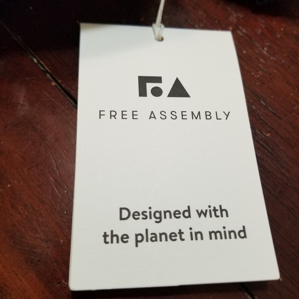 NWT's-Free Assembly Womens Belted Utility Midi Button Down Drs Cap Sleeves Sz M - Picture 12 of 14